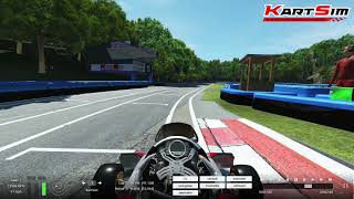 Buckmore Park Hotlap in KartSim on rFactor 2 [upl. by Fisuoy]