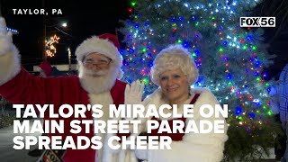 Taylors Miracle on Main Street parade spreads cheer supports Toys for Tots [upl. by Elma]