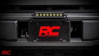 Universal 8inch LED Light Bar License Plate Mount Kit by Rough Country [upl. by Missy118]