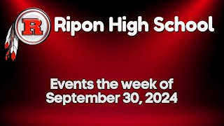 Ripon High Events the week of September 30 [upl. by Samaria]