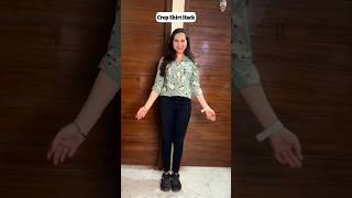 Crop Shirt Hack style shirt crop hack ytshorts youtubeshorts [upl. by Nuri]