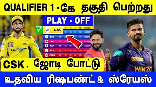 DC vs KKR Highlights  CSKன் குவாலிஃபயரை உறுதி செய்த KKR  இன்றே அரங்கேறிய அந்த சம்பவம் [upl. by Akemeuwkuhc495]