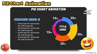 150ANIMATED PIE CHART  ANIMATION using PowerPoint  Morph Transition [upl. by Camille]