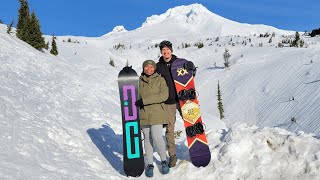 Thanksgiving Snowboarding at Timberline Lodge with Julia amp Family [upl. by Admama]