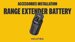 Velotric T1 amp T1 ST How to install the range extender battery [upl. by Kondon]