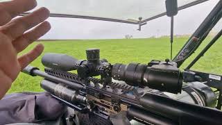 ARKEN OPTICS EP5525 X 56 FFP VPR REVIEWGREY SQUIRREL SHOOTING FROM A FEEDER [upl. by Idna580]