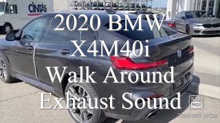 2020 BMW X4 M40i Dark Graphite Walk aroundExhaust Sound배기음은 거들뿐 [upl. by Lemmy]