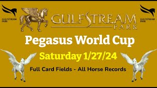 Pegasus World Cup  Gulfstream Park  Saturday 12724  Race Fields amp All Horse Records [upl. by Joletta]