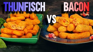 Kroketten selber machen Thunfisch vs Bacon [upl. by Pete]