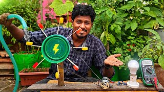 HydroElectric Power Generator Making at Home🔥  💧Waterல இருந்து Current⚡ எடுக்கலாம்  Vijay Ideas [upl. by Ecnerolf]