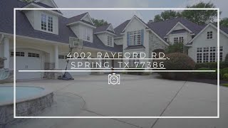 4002 Rayford Rd Spring TX 77386 [upl. by Salahcin]