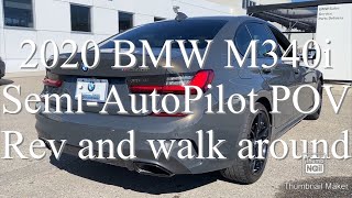 2020 BMW M340i Dravit Grey With Ivory semiauto Pilot POV [upl. by Breeze]