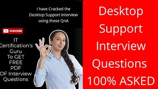 Top 20 Desktop Support Interview Questions and Answers  Help Desk Training Ace the Interview [upl. by Anuahsat]