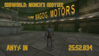 Oddworld Munchs Oddysee Any in 2552834 IGT [upl. by Mashe212]