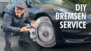 DIY Bremsenservice beim Tesla Model 3  dieserdad [upl. by Faxon]