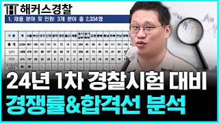 경찰공무원 시험 24년 1차 지역별 경쟁률amp합격선 분석 l 김대환 형사법 [upl. by Allimac]