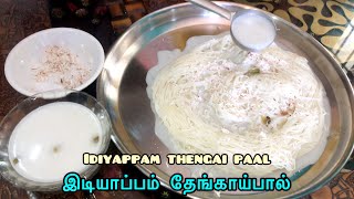 Idiyappam thengai paal recipe in Tamilஇடியாப்பம் செய்வது எப்படிHow to make idiyappam in tamil [upl. by Che]