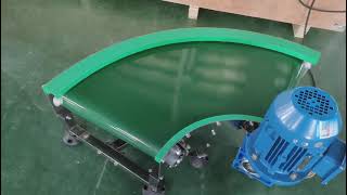 Hairise PVC belt curved conveyor equipment [upl. by Priscilla]