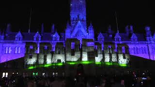 Illuminate Bradford  The Luminarium  City Hall Light Show [upl. by Atiz]