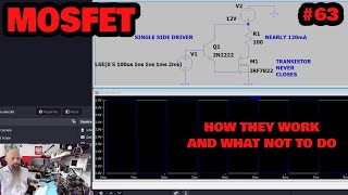 63  MOSFETs are switches unlike BJTs  How they work in circuits and how to measure [upl. by Stryker]