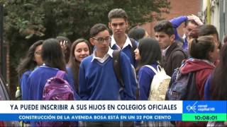 Aún hay tiempo para la inscripción de estudiantes nuevos en colegios oficiales de Bogotá [upl. by Alesandrini669]