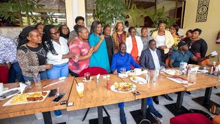 RAILA ODINGA ENJOYS BREAKFAST AT NAIROBI CBD [upl. by Derick]