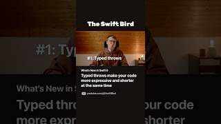 Typed throws in Swift 6 make your code shorter and more expressive  SwiftBird shorts [upl. by Nwahs]