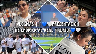 VLOGMAS 🎥  Presentación de Endrick al 🤍💙Real Madrid💙🤍 [upl. by Macy165]