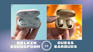 Belkin Soundform vs Guess Earbuds Jakie tanie słuchawki bezprzewodowe 💸 [upl. by Masterson]