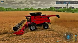 Farming Simulator 22 Case IH 8250 Axial Flow Combine Harvesting Wheat Part 1 [upl. by Shelby]