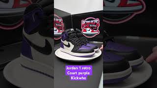 Jordan 1 retro court purple from kickwho [upl. by Nnyleuqaj433]