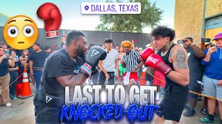 CRAZY LAST TO GET KNOCKED OUT IN DALLAS HOOD👀😳🔥… [upl. by Oos]