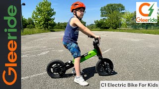 Gleeride C1  The Best Electric Bike For Kids 200W Motor [upl. by Salomo]