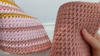 Thermal Stitch Single Crochet  How to Crochet a Potholder [upl. by Venator354]