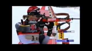 BiathlonWM Antholz 2007 StaffelGold für deutsche Frauen Teil 2 [upl. by Anoyi904]