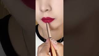 Lipstick color test sharingLip makeup tutorialWaterproof beauty tipper k01 [upl. by Eldwon]