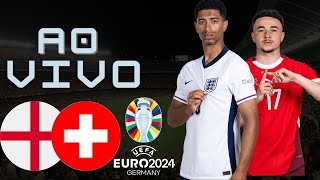 INGLATERRA X SUIÇA AO VIVO  TRANSMISSÃO COMPLETA  EUROCOPA 2024 QUARTAS DE FINAL [upl. by Yrreg]