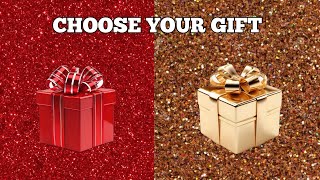 Choose Your Gift  Red vs Brown gift box challenge  How lucky Are You QUIZGAME [upl. by Nidorf]