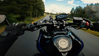 Rain Getaway  Close call  Yamaha MT09 SP  Akrapovic 4K [upl. by Nylcaj]