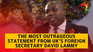 UK David Lammy downplays on slavery reparations and his double standards on Sudan [upl. by Lonna]