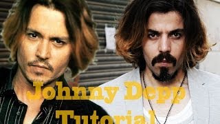 Peinado y barba de Johnny Depp en español  outfit para hombre  Hairstyle and beard for man 2014 [upl. by Nnyw237]