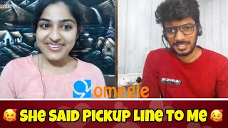 Omegle  Cute Indian Girl Said Pickup Lines To Me  Omegle Funny  Tamil [upl. by Anoyet658]