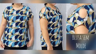 Blusa sem molde Fácil [upl. by Maeve]