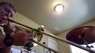 Trombone Full Chromatic Scale [upl. by Adall]