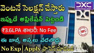 DXC Technology Recruitment 2023  Latest Jobs In Telugu  Work From Home Jobs In Telugu Jobs 2023 [upl. by Ttevi783]