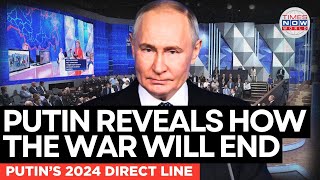 PUTIN DIRECT LINE 2024 LIVE  Putin Answers Questions On War and Future  Times Now World [upl. by Elsa]