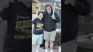 Josh Sussman on the picket line at the SAGAFTRA Strike at Warner Brothers Studios in Burbank [upl. by Kokaras889]