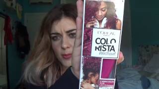 Mi mala experiencia con el tinte COLORISTA WASHOUT de Loreal [upl. by Aleik]