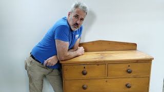 Restoring an antique dresser with 160 year old wood [upl. by Ahsias]