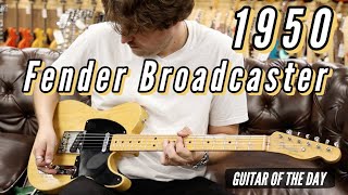 Fender 1950 Broadcaster  Guitar of the Day  RARE GUITAR [upl. by Nagap]